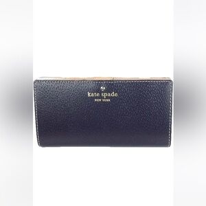 NEW Kate Spade Navy Pebbled Leather “Stacy Grand Street Wallet”